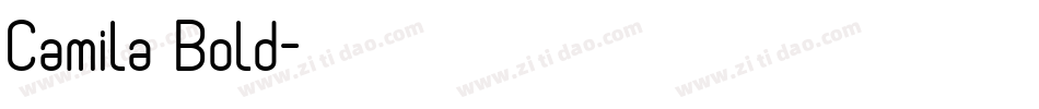 Camila Bold字体转换